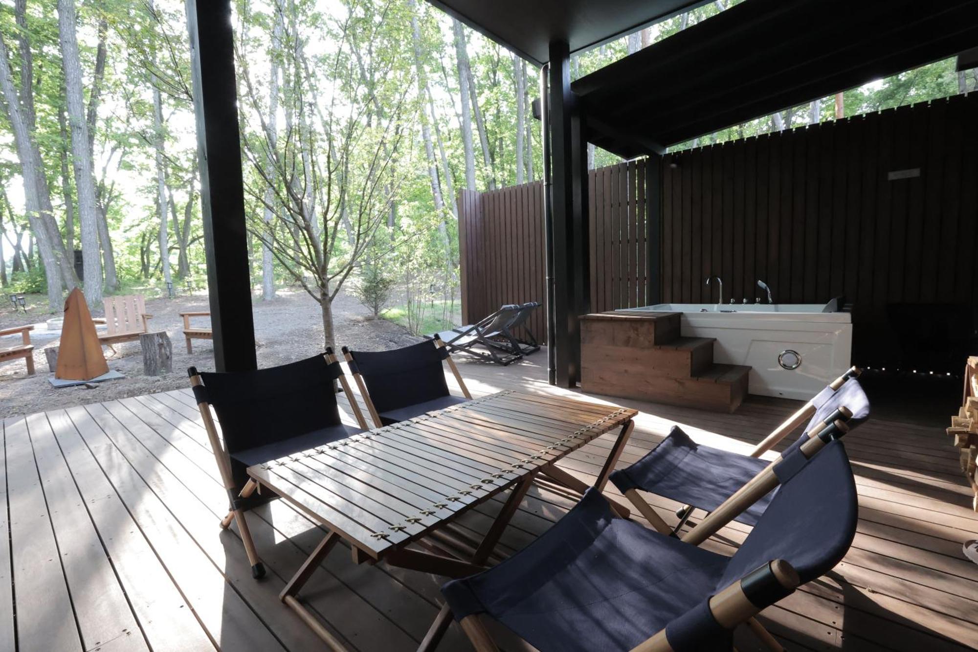 Sauna Forest Cabin 軽井沢 御代田　Mori-Asobi Oiwake Zewnętrze zdjęcie