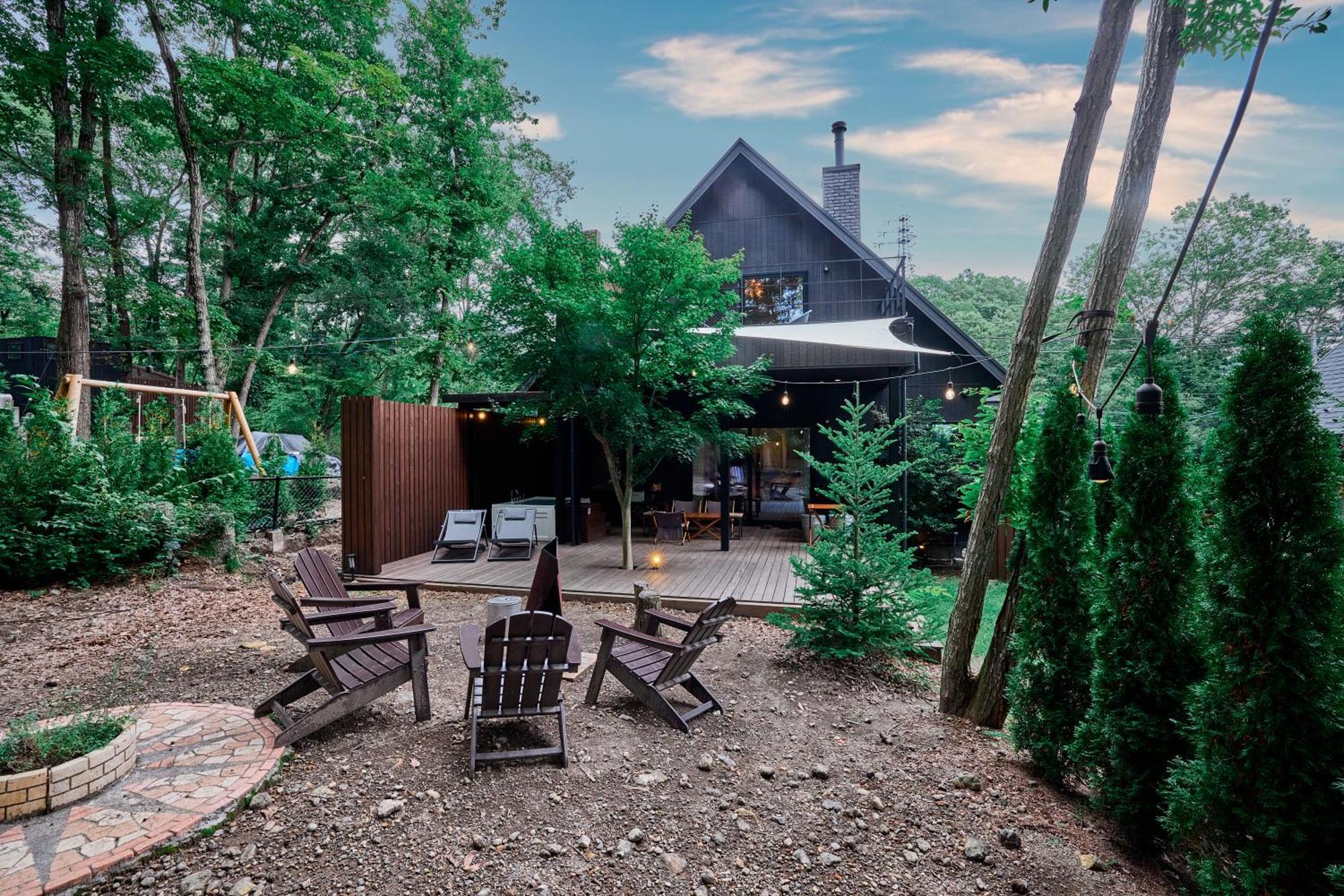 Sauna Forest Cabin 軽井沢 御代田　Mori-Asobi Oiwake Zewnętrze zdjęcie